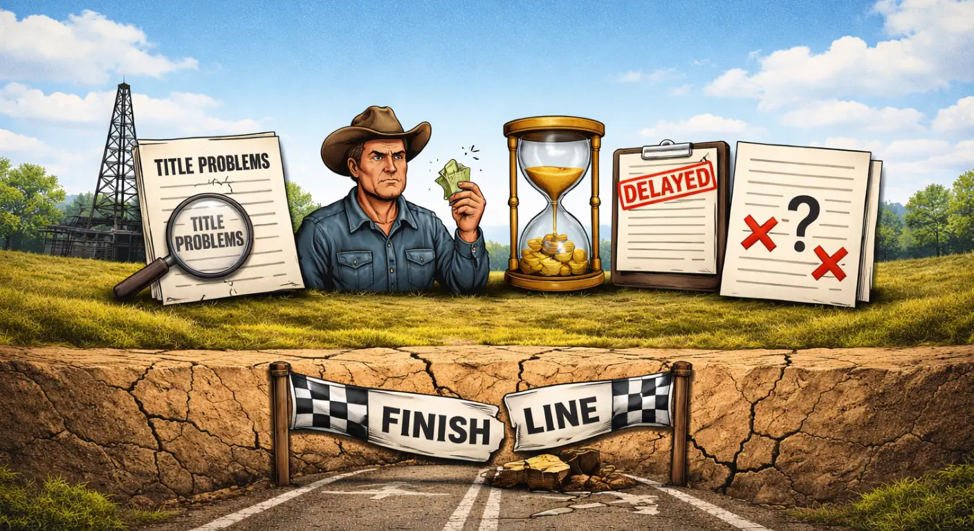 Why Some Mineral Rights Offers Fall Apart Before Closing